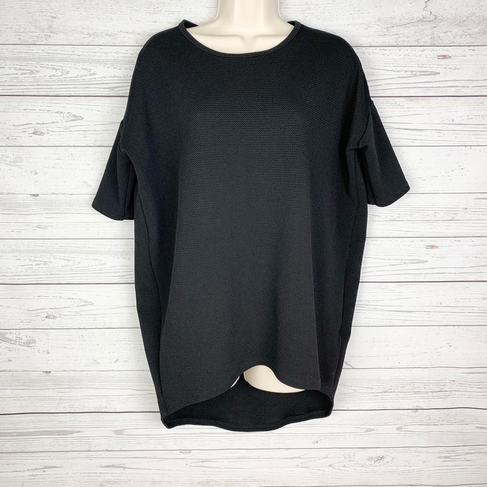 Lularoe Solid Black Irma Tunic Top
